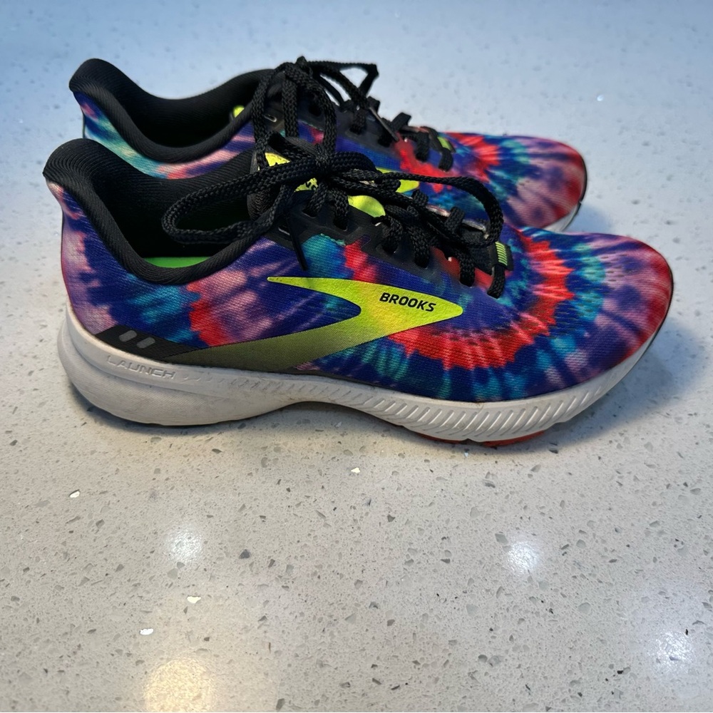 Brooks Launch 8 Running Shoes Women’s 8.5 Colorful Tie Dye Pattern